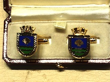 HMS Acasta enamelled cufflinks - Click Image to Close